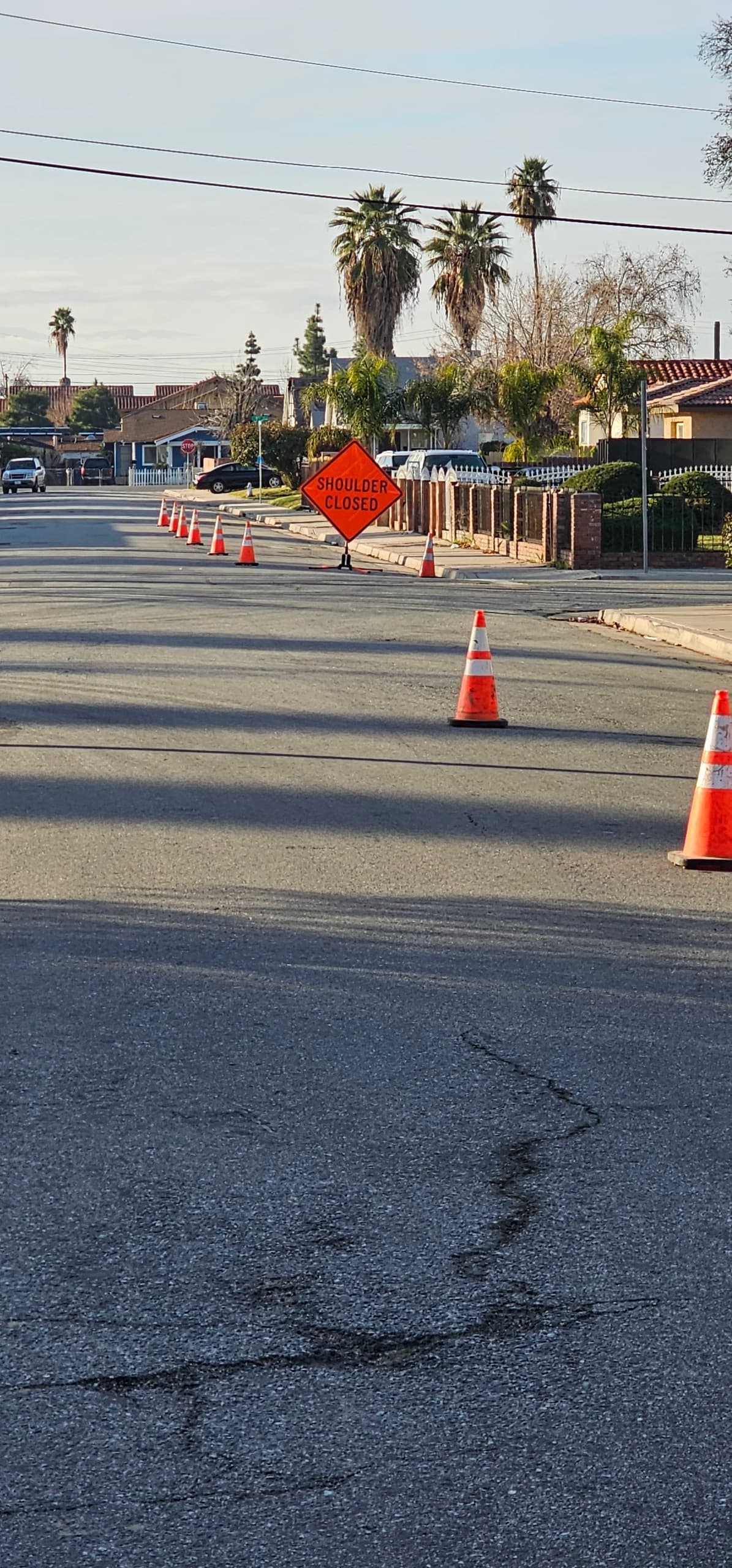 B&F flagger and cones at a work zone