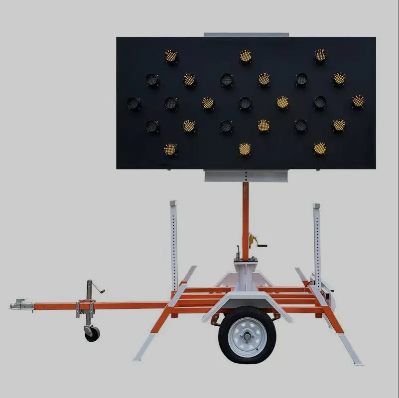 Trailer-mounted LED arrow board